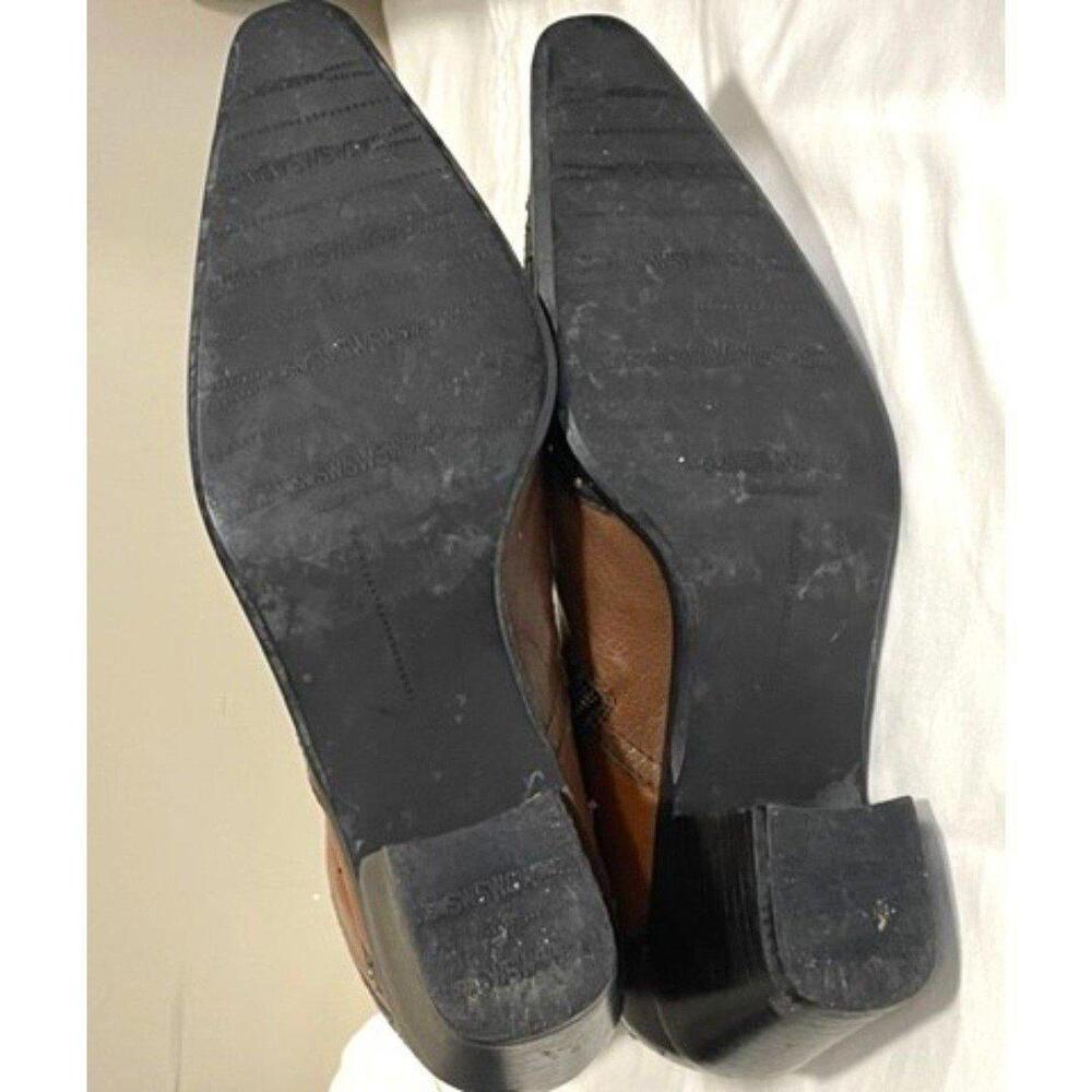 Stuart Weitzman Leather Colorblock Pattern Wester… - image 8